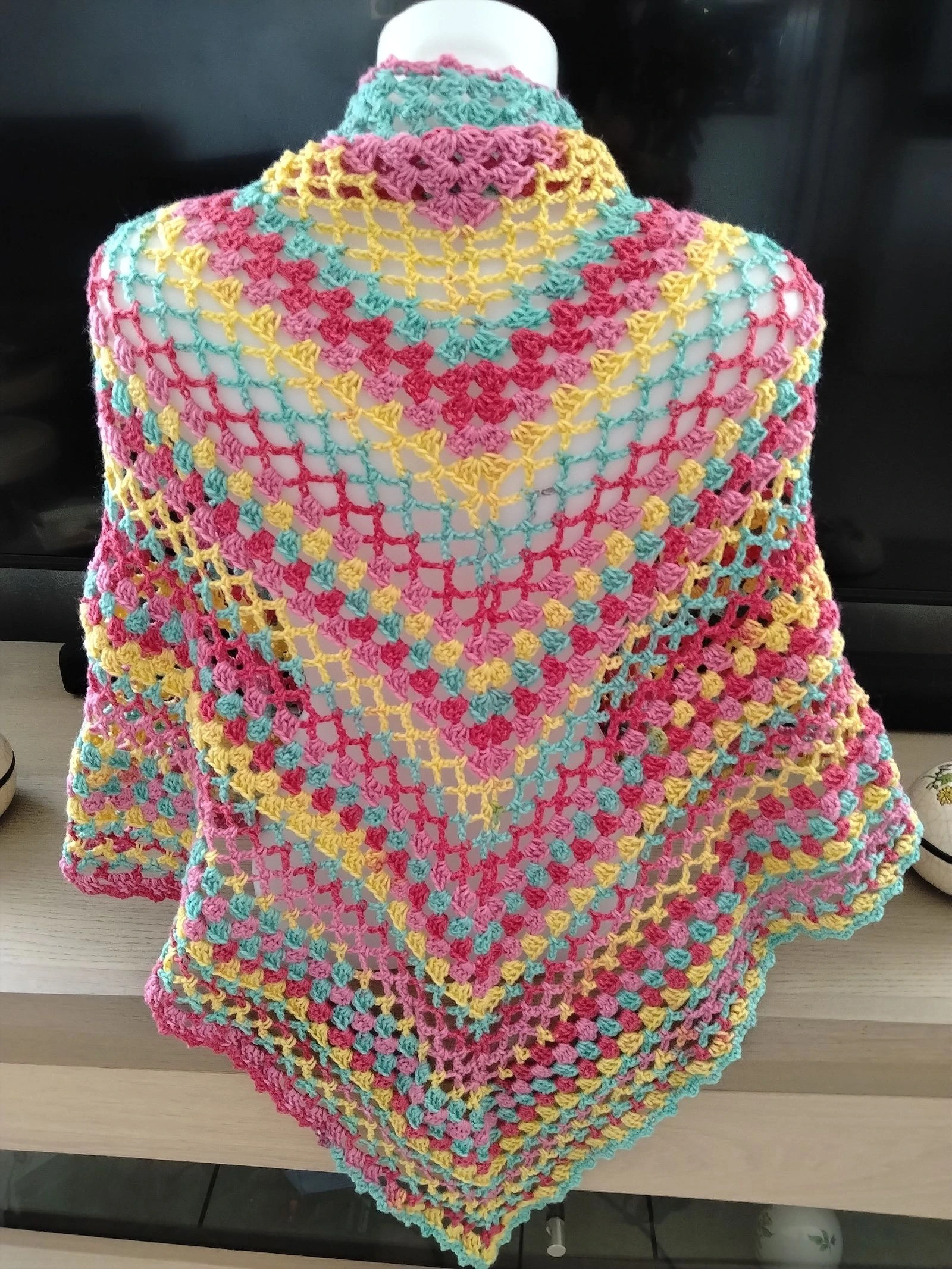 Large Handmade Crochet Shawl – photo 5